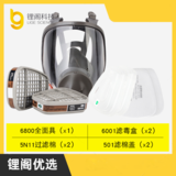 3M LG15-301-5 6800防毒面具7件套 双滤盒全面罩